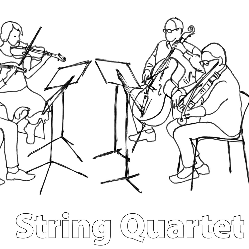 coloring string quartet